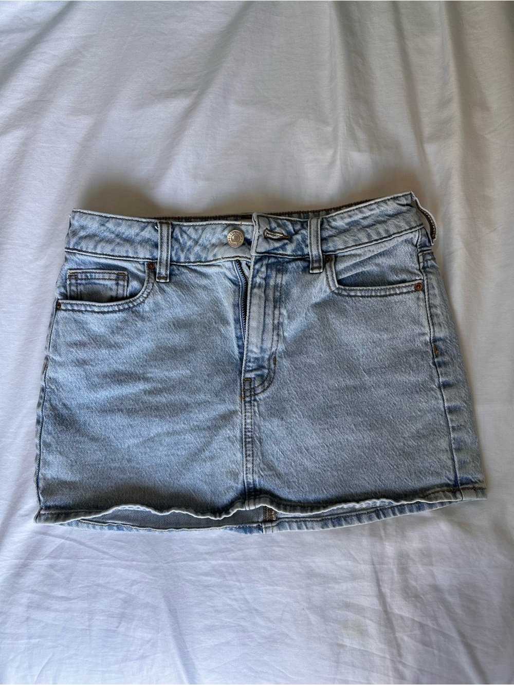 PacSun Light Blue Denim Mini Skirt